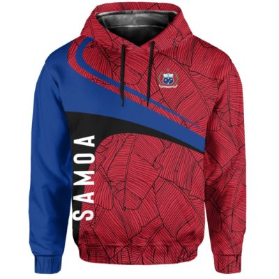 Samoa Palm Allover Print Pullover Hoodie A0