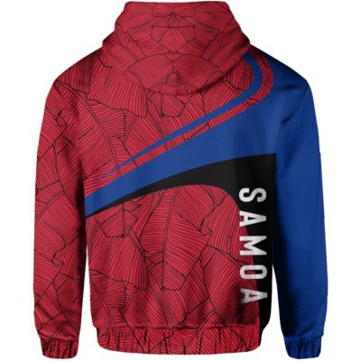 Samoa Palm Allover Print Pullover Hoodie A0