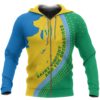 Saint Vincent And The Grenadines Zip-Up Hoodie Map Version K7