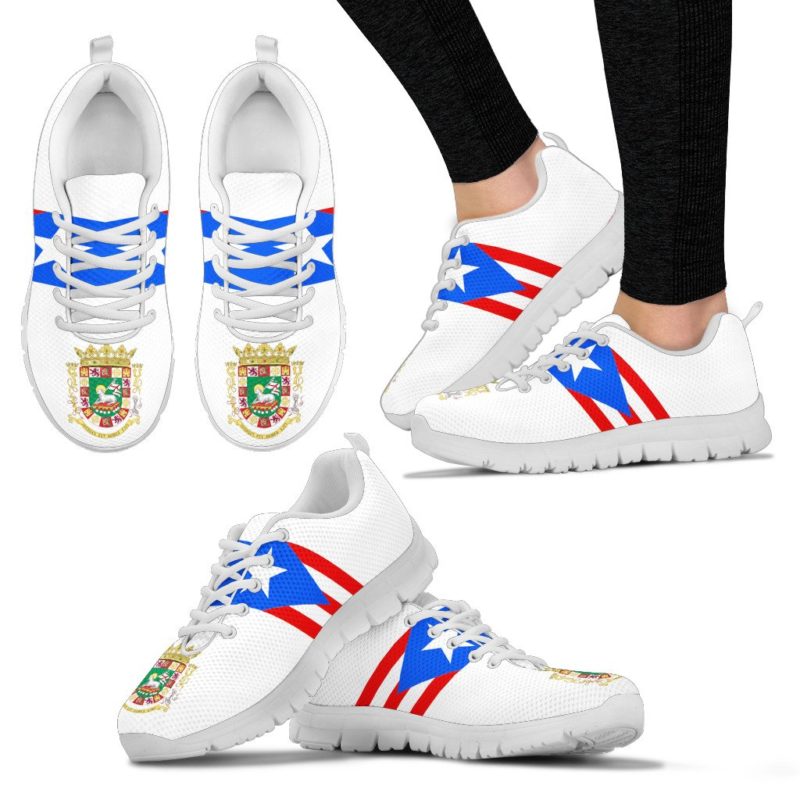 Puerto Rico Sneakers White Men/Women's Shoes H5 Art Hoodie