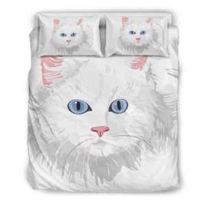 White Cat Bedding Set Th72