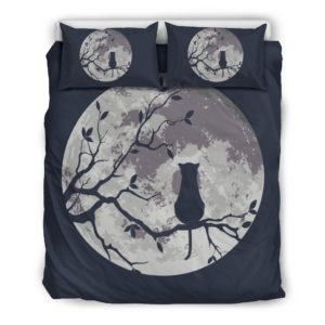 Moon And Cat Bedding Set Th72