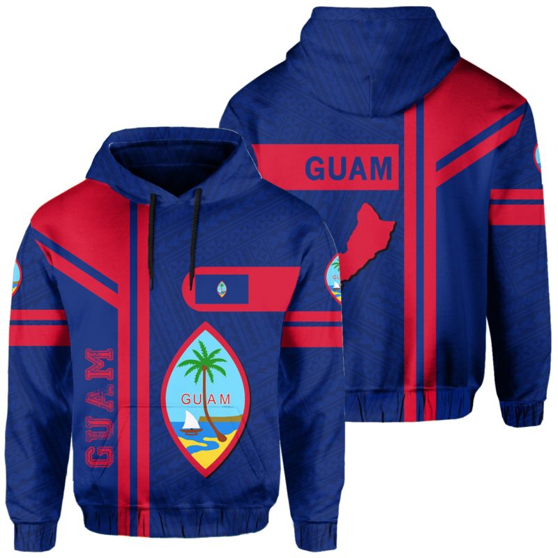Hoodie Guam Polynesian - Morale Style - J1