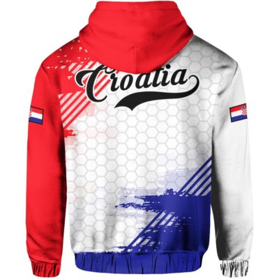 Croatia Sport Design Pullover Hoodie A0