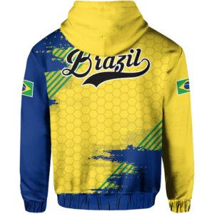 Brazil Sport Design Pullover Hoodie A0