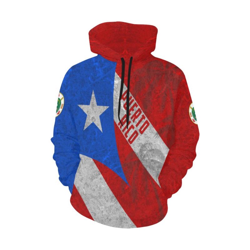Puerto Rico Hoodie - Retro Style Th5