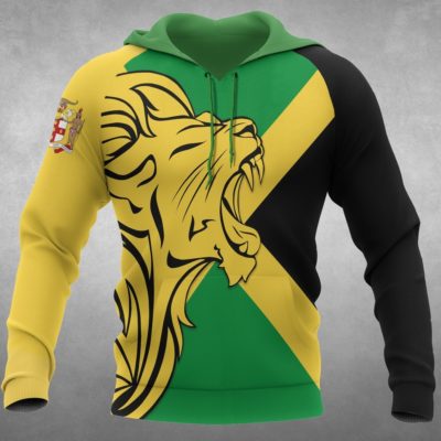 The Lion In Jamaica Hoodies - Bh