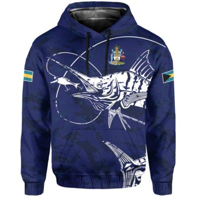 The Bahamas Blue Marlin Pullover Hoodie A0