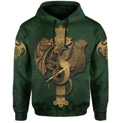 Celtic Dragon: Mythical Power Source Hoodie A7