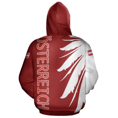 Austria Eagle Wing Pullover Hoodie A0
