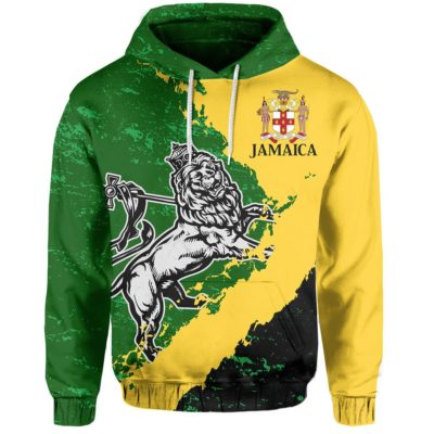 Jamaica - Lion Of Judah On Top Hoodie A7