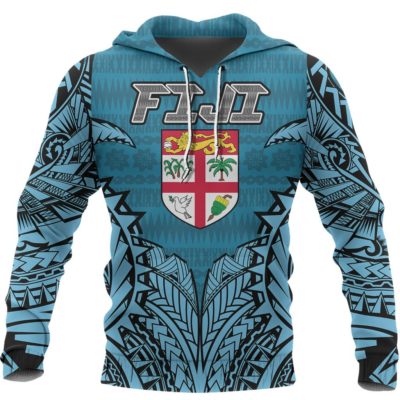 Fiji Premium Hoodie - Flag Color A7