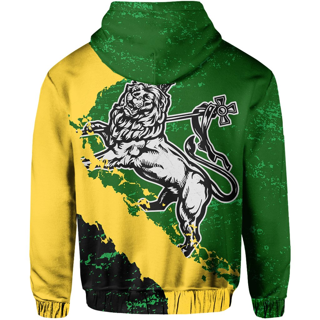 Jamaica – Lion Of Judah On Top Hoodie A7 – Art Hoodie