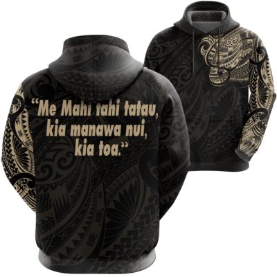 Maori Tattoo Hoodie - Spirit and Heart We Are Strong A7