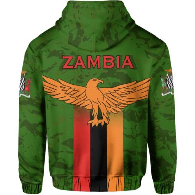 Zambia Green Nation Pullover Hoodie A0