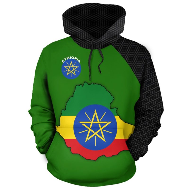Ethiopia Map Hoodie A5