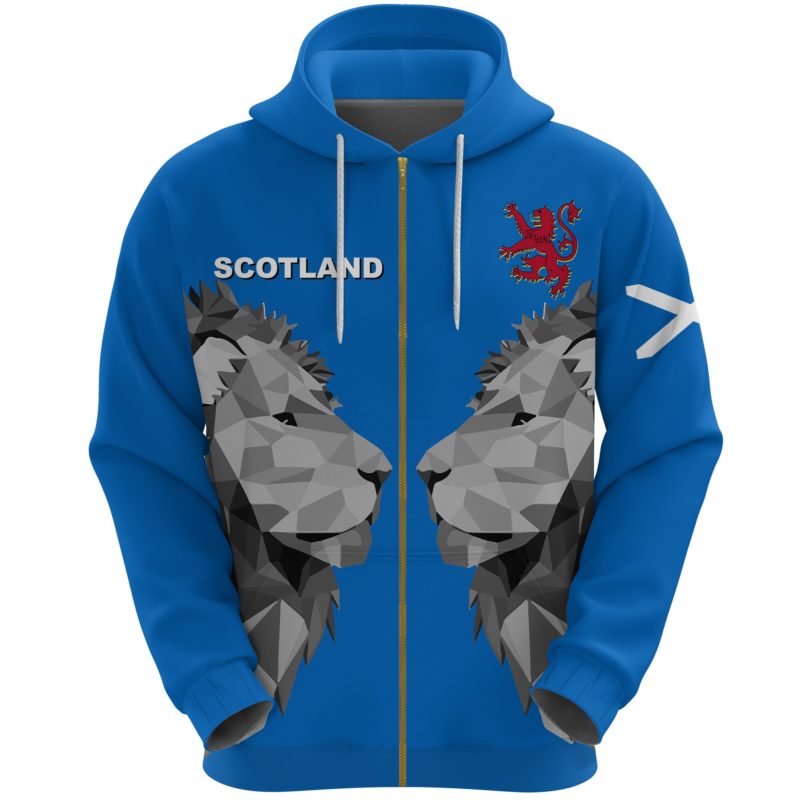 Scotland Zip-Up Hoodie - Double Lion K7