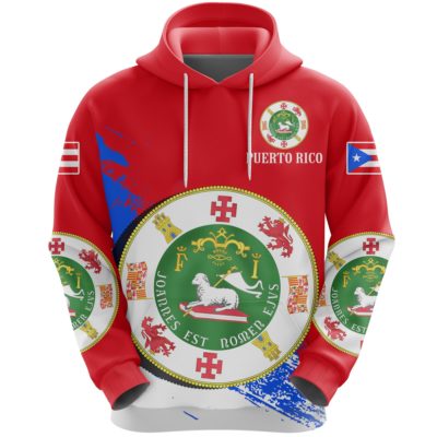Puerto Rico Special Hoodie - Red A7