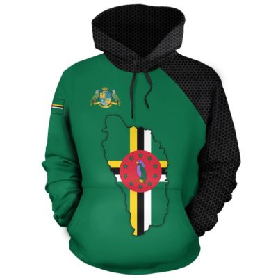 Dominica Map Hoodie A5