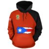 Puerto Rico Map Hoodie A5