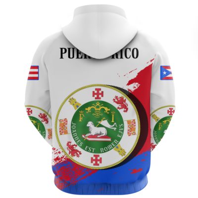 Puerto Rico Special Hoodie - White A7