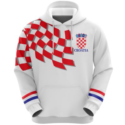 Croatia Hoodie - Coat of Arm Flag Home Classic White A7