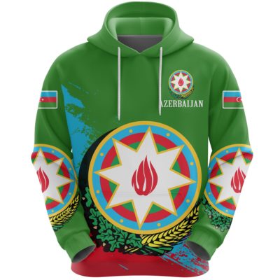 Azerbaijan Special Hoodie Green A7