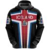 Iceland Zipper Hoodie Symbolizing The Cross A7