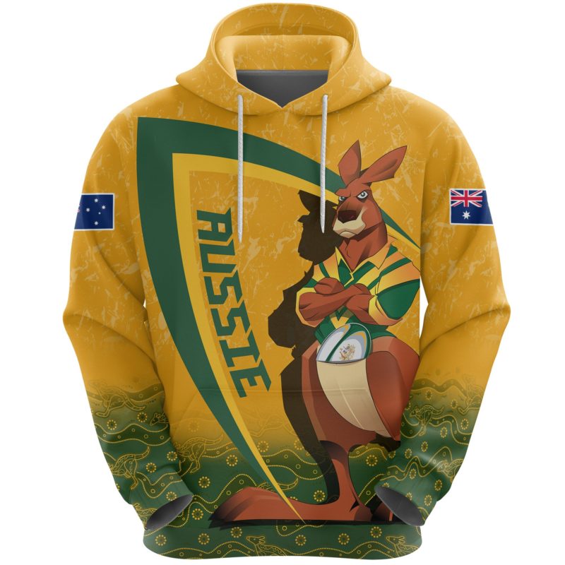 1stTheWorld Australia Hoodie - Rugby Kangaroo A7