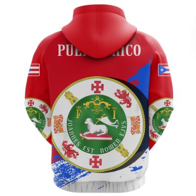 Puerto Rico Special Hoodie - Red A7
