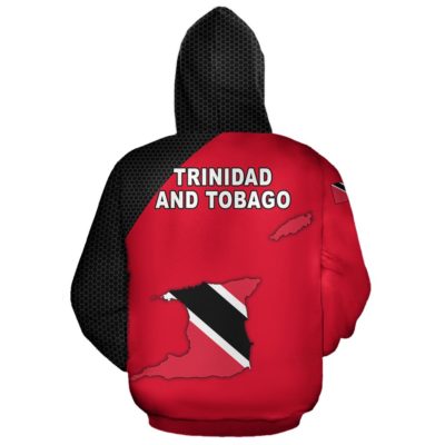 Trinidad And Tobago Map Hoodie A5