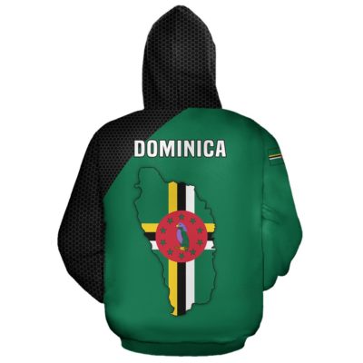 Dominica Map Hoodie A5