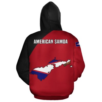 American Samoa Map Hoodie A5