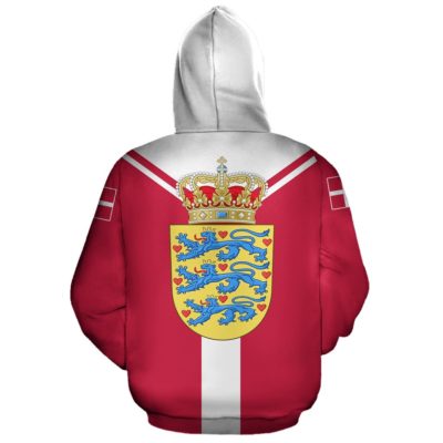 Denmark Rising Pullover Hoodie A5