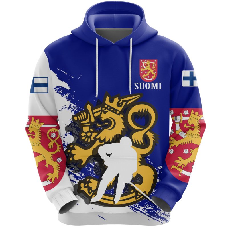 (Suomi) Finland Hockey Hoodie A7