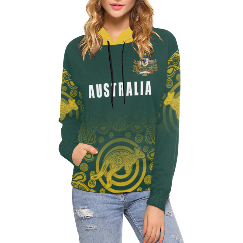 1stTheWorld Australia Hoodie Coat Of Arms - Rugby Style Th05