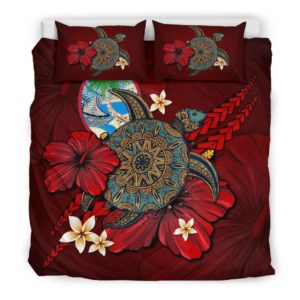 Guam Bedding Set - Red Turtle Tribal A02