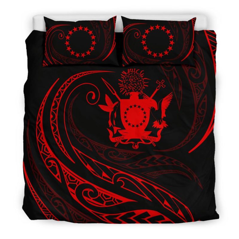 Cook Islands Bedding Set - Red -  Frida Style J94