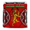Kenya Lion Bedding Set Maasai Shield K4