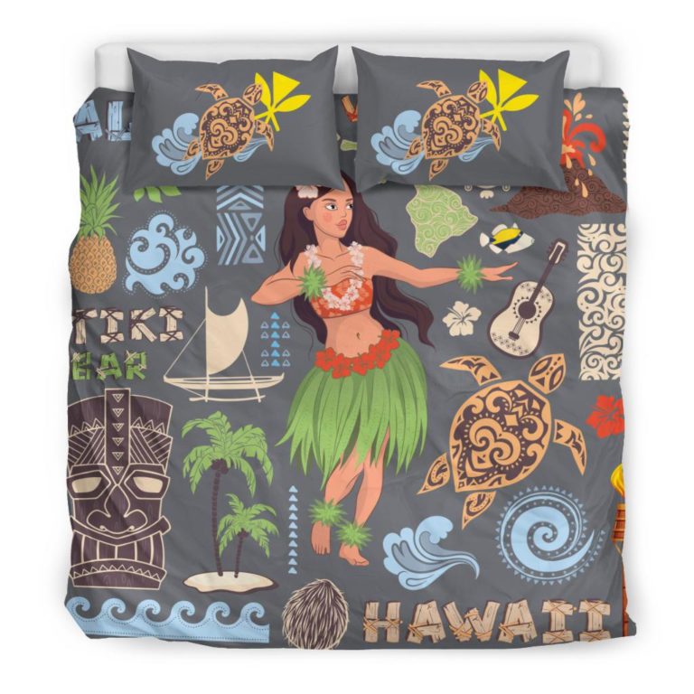 Hawaii Bedding Set Symbol Hula A10
