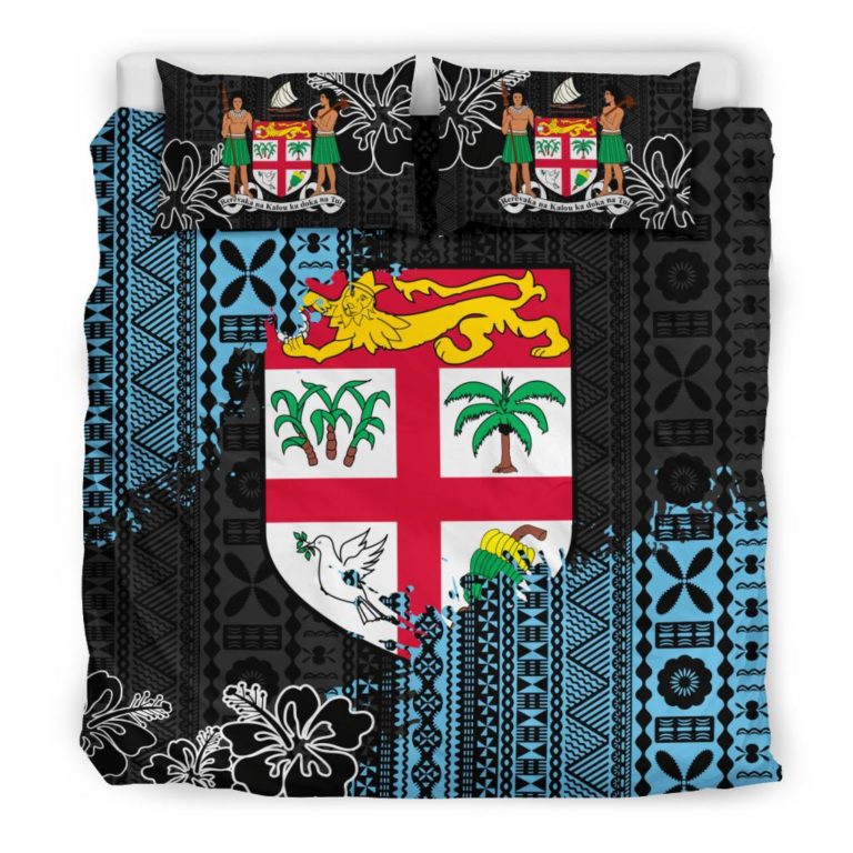 Fijian Masi Bedding Set - Fijian Tapa K5