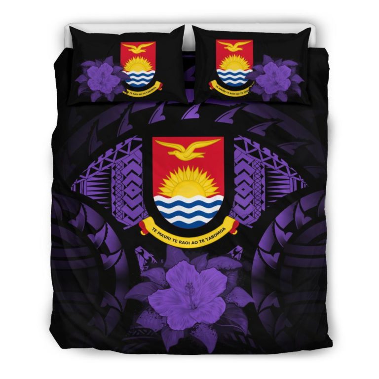 Kiribati Purple Hibiscus Bedding Set A24