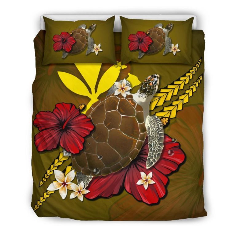 Hawaii Bedding Set - Yellow Turtle A02