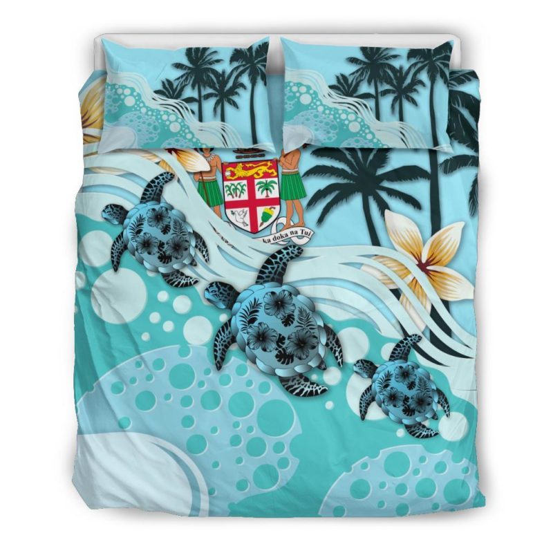 Fiji Bedding Set - Blue Turtle Hibiscus A24