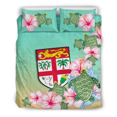 Fiji Tapa Bedding Set Turtle K5