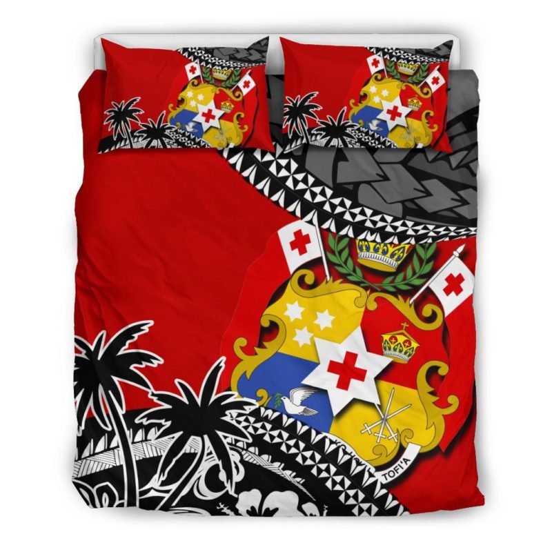 Tonga Bedding Set Polynesian Style Fall In The Wave K7