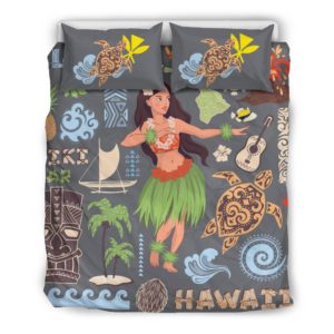 Hawaii Bedding Set Symbol Hula A10