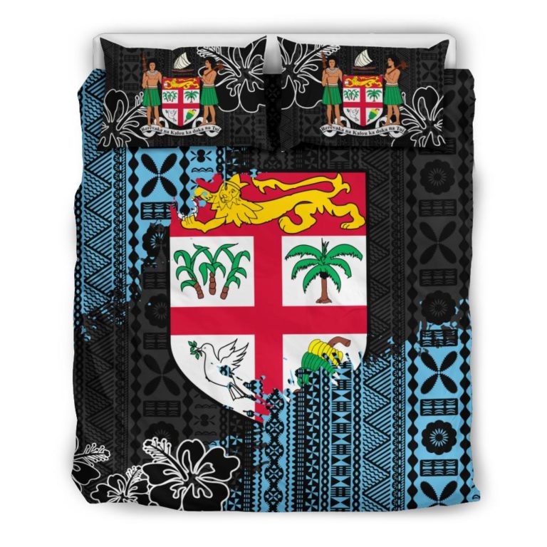 Fijian Masi Bedding Set - Fijian Tapa K5