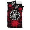 Cook Islands Red Hibiscus Bedding Set A02