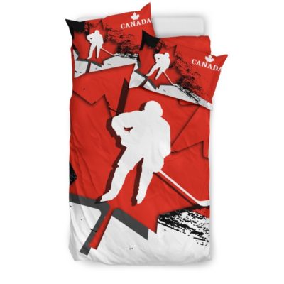 Canada Bedding Set - Maple Leaf Hockey A1802